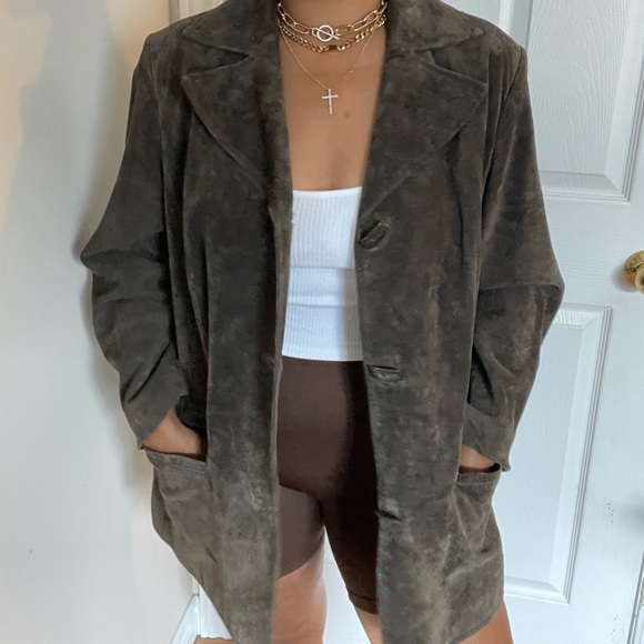 VINTAGE SIMON CHANG - 100% Leather/Suede - XL - OVERSIZED - Picture 5 of 16